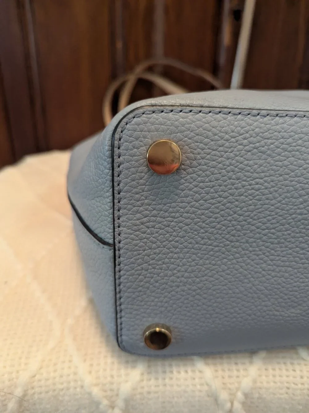 MICHAEL KORS Bedford Pale Blue Pocket Tote